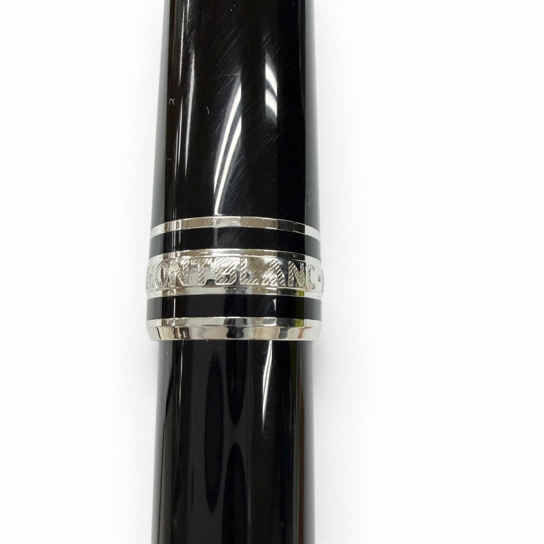 美品▼MONTBLANC モンブラン マイスターシュテュック クラシック プラチナライン ホワイトスター キャップ式 ボールペン 筆記確認済み