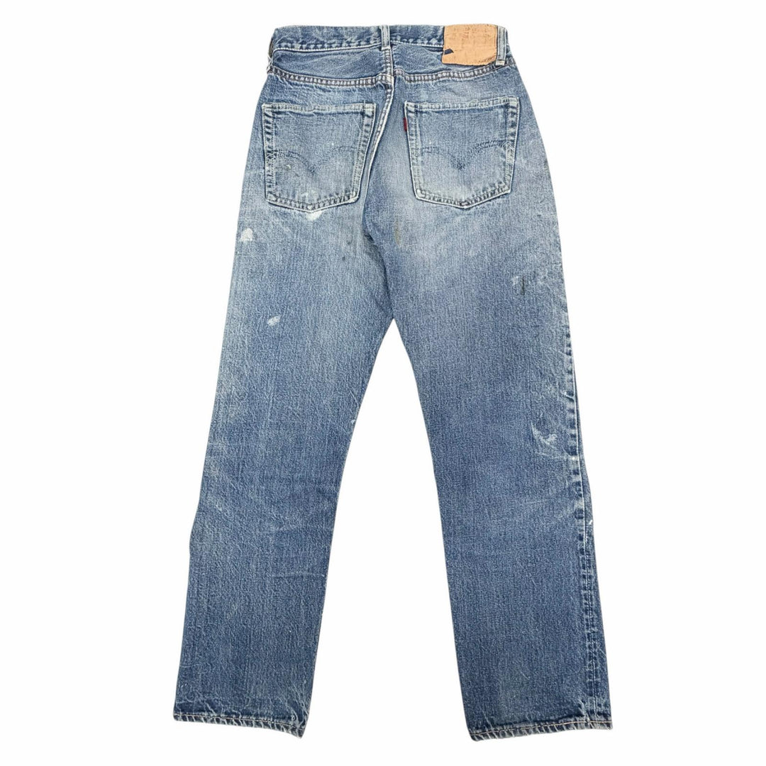 人気▼Levi s リーバイス ヴィンテージ BIG E 501 60S Vステッチ USED加工 ボタン裏2 ボタンフライ デニムパンツ ブルー L33 メンズ