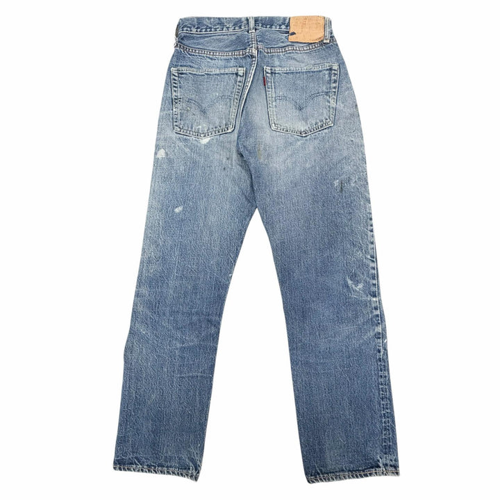 人気▼Levi s リーバイス ヴィンテージ BIG E 501 60S Vステッチ USED加工 ボタン裏2 ボタンフライ デニムパンツ ブルー L33 メンズ
