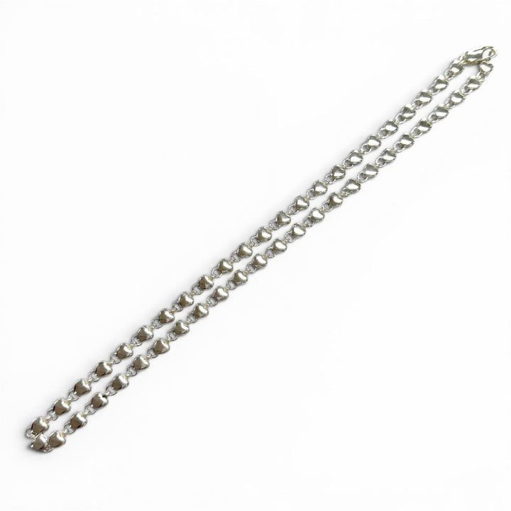 美品★TIFFANY&amp;Co. ティファニー 925 パフハート ネックレス アクセサリー シルバー 重量16.5g レディース 保存袋付き
