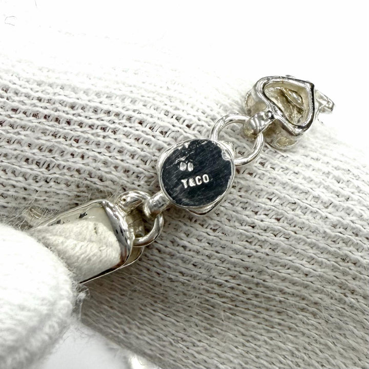 美品★TIFFANY&amp;Co. ティファニー 925 パフハート ネックレス アクセサリー シルバー 重量16.5g レディース 保存袋付き