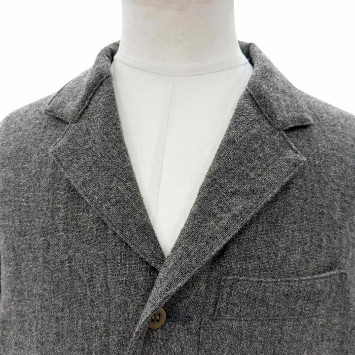 極美品▼T.T TAIGA TAKAHASH タイガタカハシ LOT.308 Sack Jacket ウール100% ツイード シングルジャケット テーラード グレー 38 メンズ