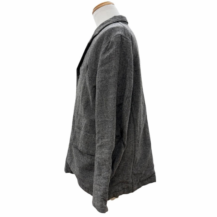 極美品▼T.T TAIGA TAKAHASH タイガタカハシ LOT.308 Sack Jacket ウール100% ツイード シングルジャケット テーラード グレー 38 メンズ