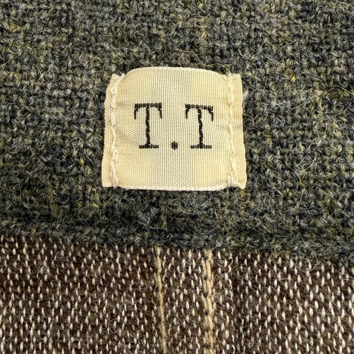 極美品▼T.T TAIGA TAKAHASH タイガタカハシ LOT.308 Sack Jacket ウール100% ツイード シングルジャケット テーラード グレー 38 メンズ