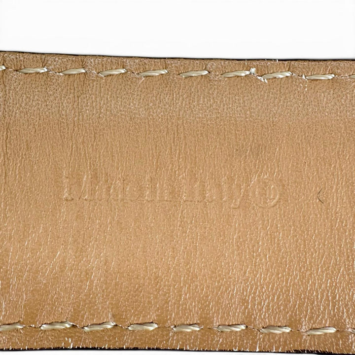 【ドンドン見直し】良品▲BERLUTI ベルルッティ パティーヌレザー ピンバックル ベルト ブラウン シルバー金具 85 34 イタリア製 メンズ