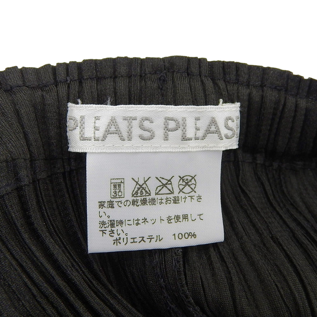 極美品▲PLEATS PLEASE プリーツプリーズ イッセイミヤケ PP43-JF875 プリーツ パンツ グリーン ライトグリーン 2 日本製 正規品