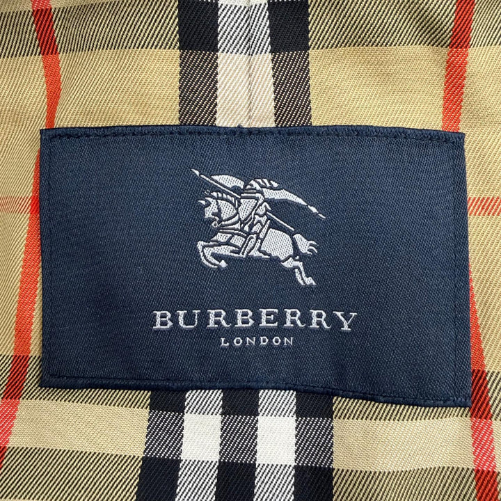 未使用品☆BURBERRY LONDON バーバリーロンドン 裏地ノバチェック ウールライナー付 ステンカラーコート ベージュ 11 正規品 レディース