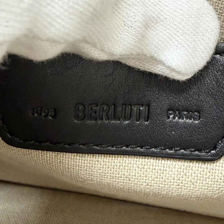 美品□BERLUTI ベルルッティ アンジュール ガリバー ゴールデンパティーヌレザー スクリット カリグラフィ 2WAY ショルダーバッグ 伊製