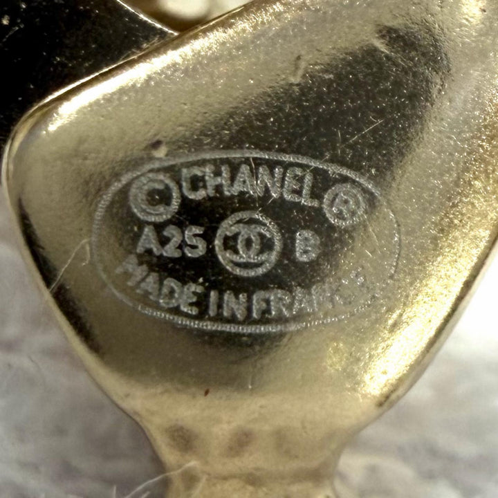 極美品★CHANEL シャネル A25B ABG297 ラインストーン ココマーク ブレスレット ゴールド フランス製 レディース 箱・保存袋付き