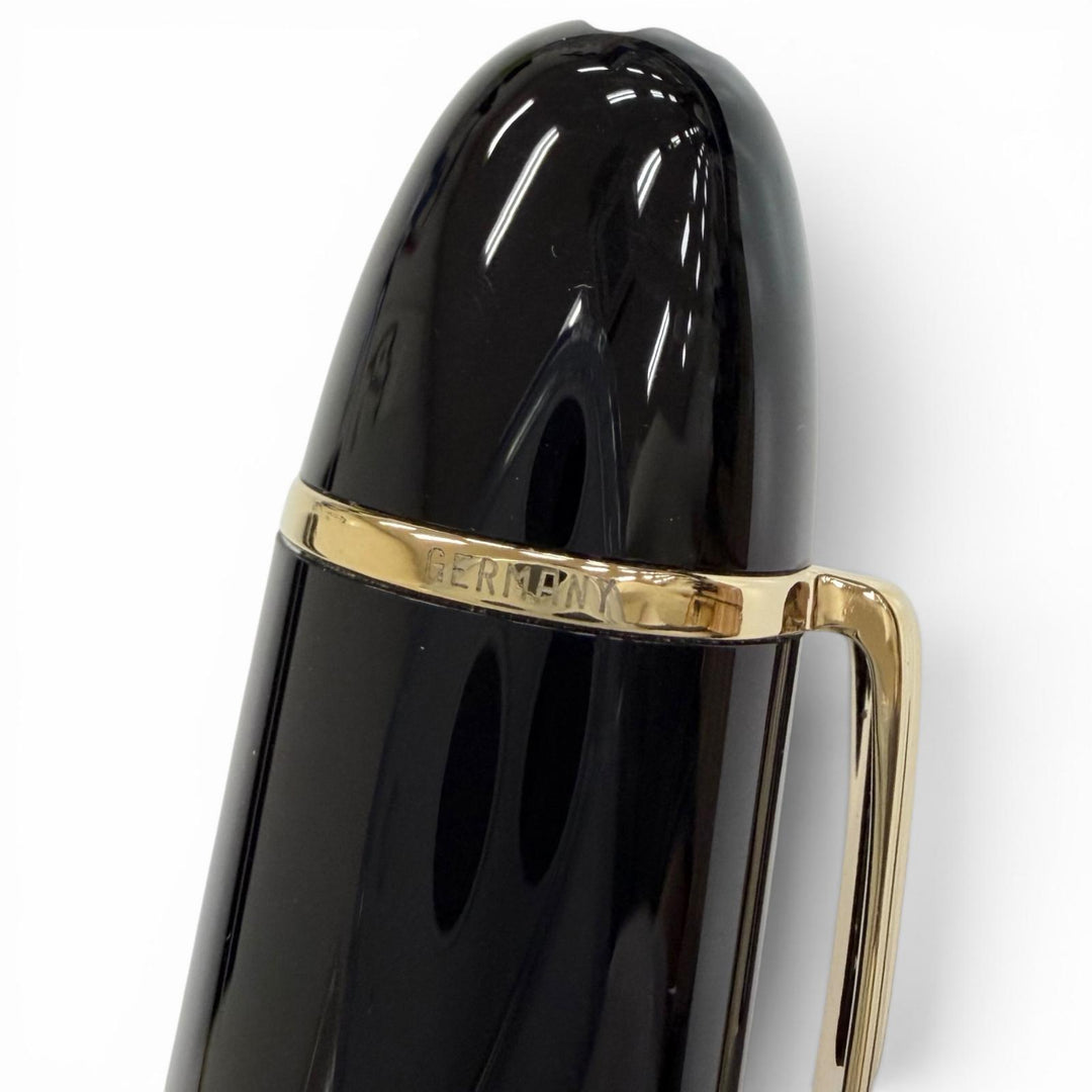 極美品△MONTBLANC モンブラン マイスターシュテュック 149 pix ペン先18K Mニブ ホワイトスター 万年筆 ブラック ゴールド ドイツ製