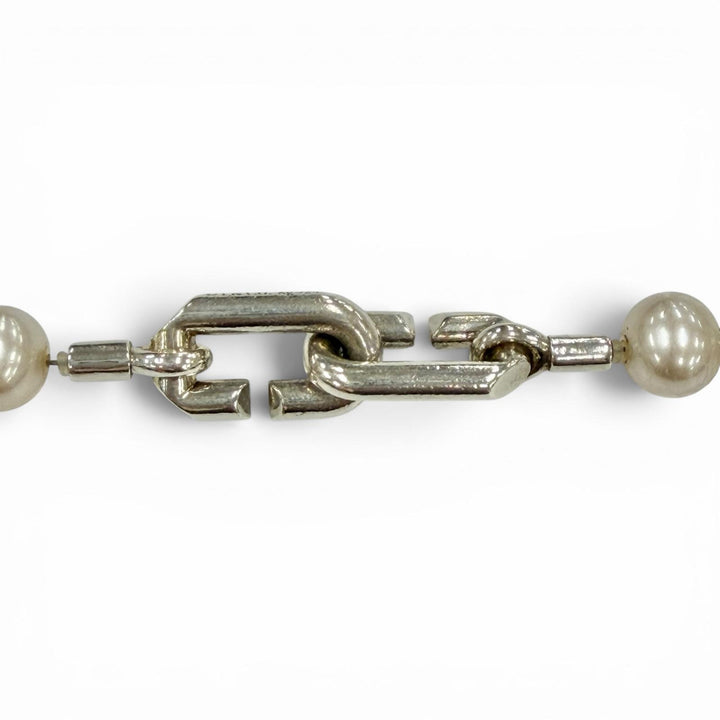 良品◇TIFFANY&amp;Co. ティファニー ハードウェア パール ロック AG925 ネックレス ブレスレット 2WAY シルバー イタリア製 重量49.19g 箱付