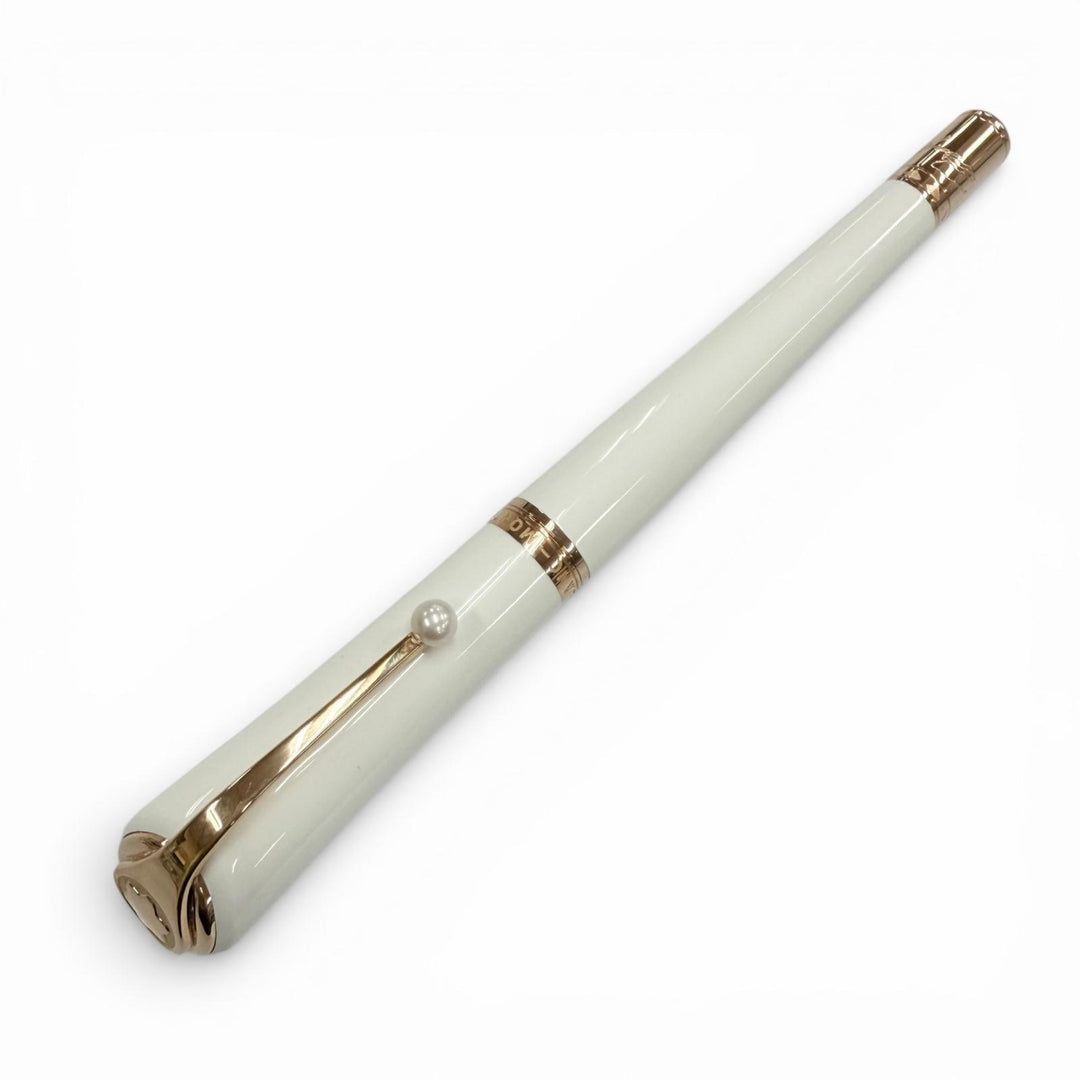 極美品▼MONTBLANC モンブラン マリリン モンロー スペシャルエディション パール ホワイトスター ローラーボール 筆記◎ 定価185900円