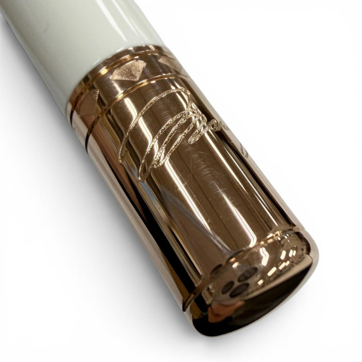 極美品▼MONTBLANC モンブラン マリリン モンロー スペシャルエディション パール ホワイトスター ローラーボール 筆記◎ 定価185900円