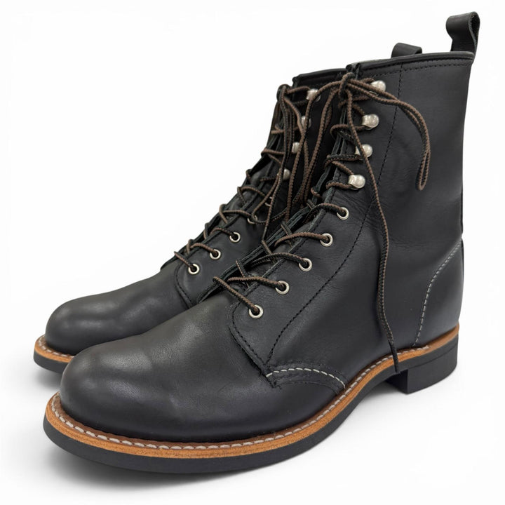 極美品☆RED WING レッドウィング 3361 SILVERSMITH バウンダリー レザー ワークブーツ ショートブーツ ブラック 26cm USA製 レディース
