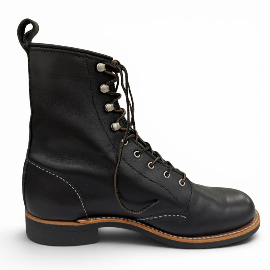 極美品☆RED WING レッドウィング 3361 SILVERSMITH バウンダリー レザー ワークブーツ ショートブーツ ブラック 26cm USA製 レディース