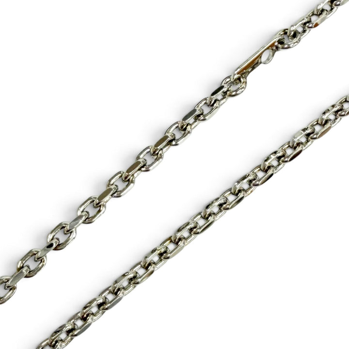 極美品★LOUIS VUITTON ルイヴィトン M02739 チェーン LV ユアーズ パラジウム LVロゴ モノグラムフラワー チェーン ネックレス 箱・袋付
