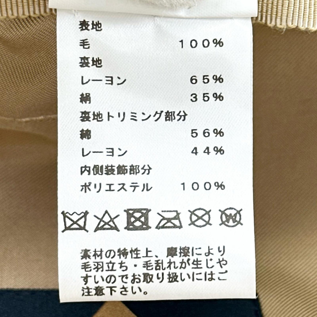 極美品▲HERMES エルメス ヴォーバン・セーラー ウール100％ グレナン金具 キャスケット キャメル 58 イタリア製 正規品 レディース 箱付