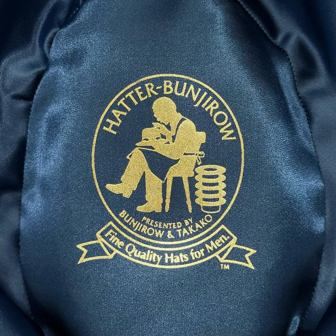 極美品▲BUNJIROW 文二郎 文二郎帽子店 ラビットファー グログランリボン 中折れ帽 パナマ ハット グレー 62 日本製 メンズ 箱付き