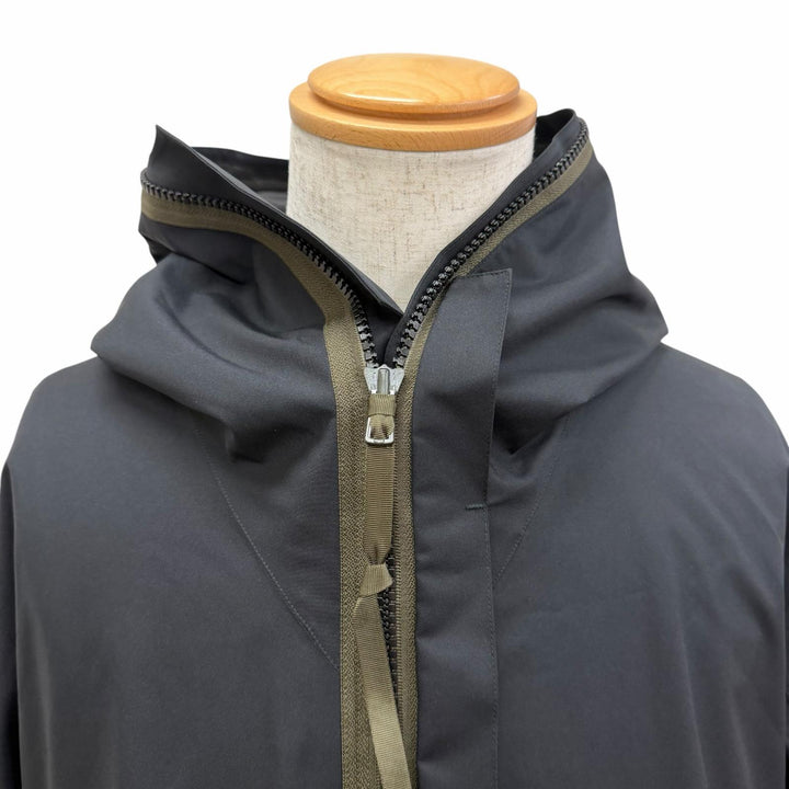 極美品□ACRONYM アクロ二ウム J61-GTV 2.5L GORE-TEX INTEROPS PARKA 多機能ポケット フーデッドコート ブラック L 正規品 メンズ