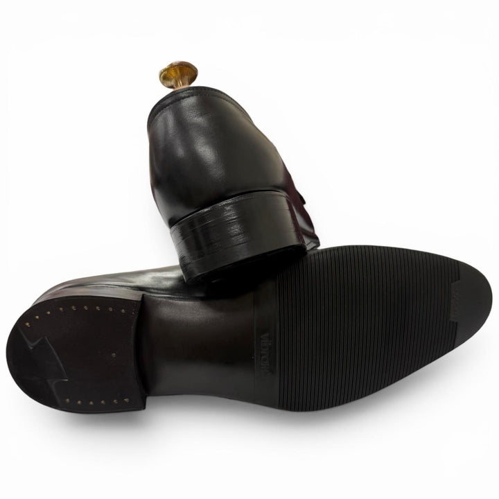 美品□John Lobb ジョンロブ NASEBY ダブルモンクストラップ レザーシューズ ドレスシューズ ブラック 8.5 メンズ 箱・保存袋付き　