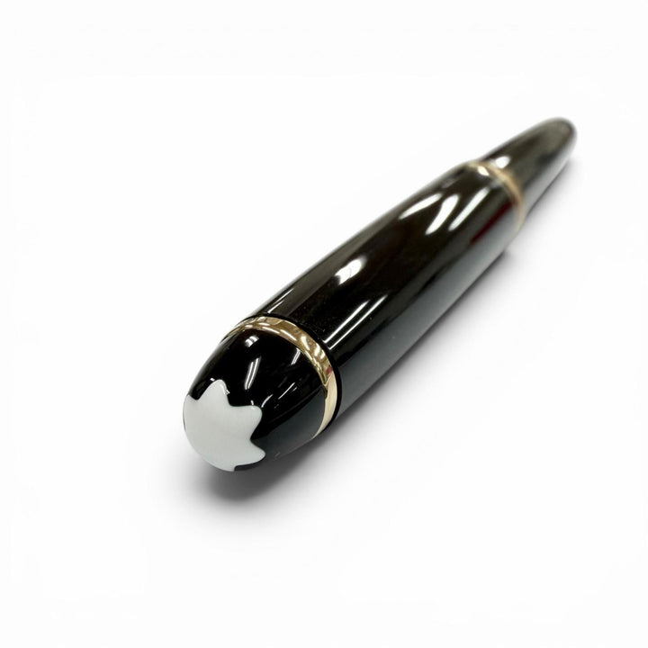 極美品▼MONTBLANC モンブラン マイスターシュテュック クラシック ペン先14K EFニブ ホワイトスター 万年筆 ブラック ゴールド インク付