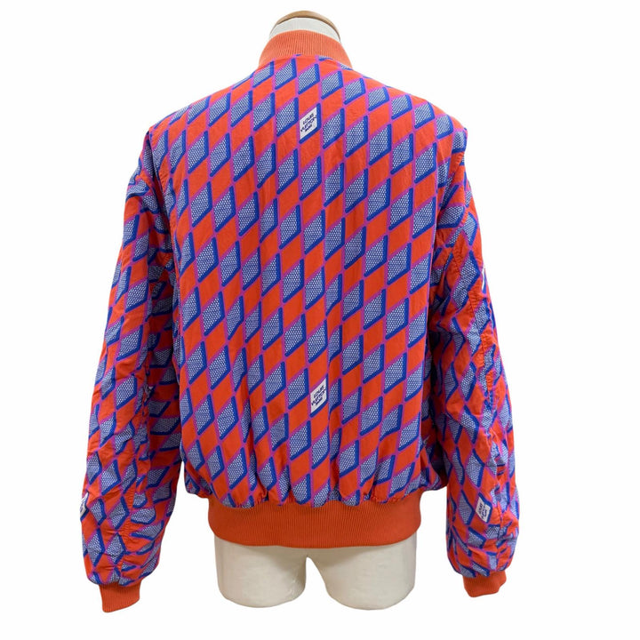 極美品▼LOUIS VUITTON ルイヴィトン 22AW ダイヤモンドダミエ 中綿入り ダブルジップ ブルゾン ボンバージャケット 52 正規品 メンズ
