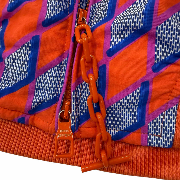 極美品▼LOUIS VUITTON ルイヴィトン 22AW ダイヤモンドダミエ 中綿入り ダブルジップ ブルゾン ボンバージャケット 52 正規品 メンズ