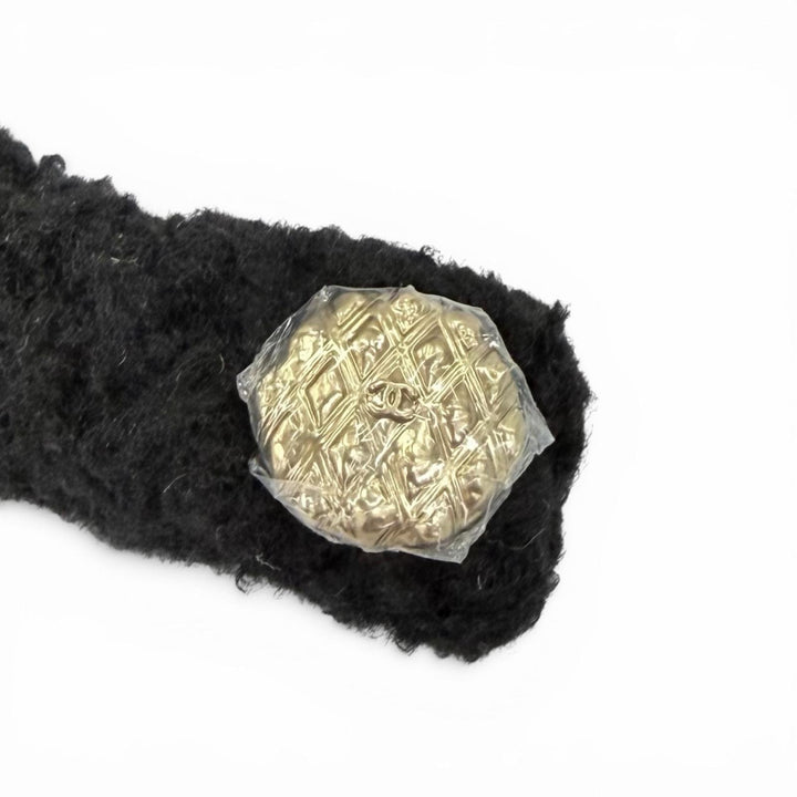 未使用品☆CHANEL シャネル 25AW カシミヤ シルク ココマーク チャプカハット トラッパー フライト ニットキャップ ブラック 伊製 正規品