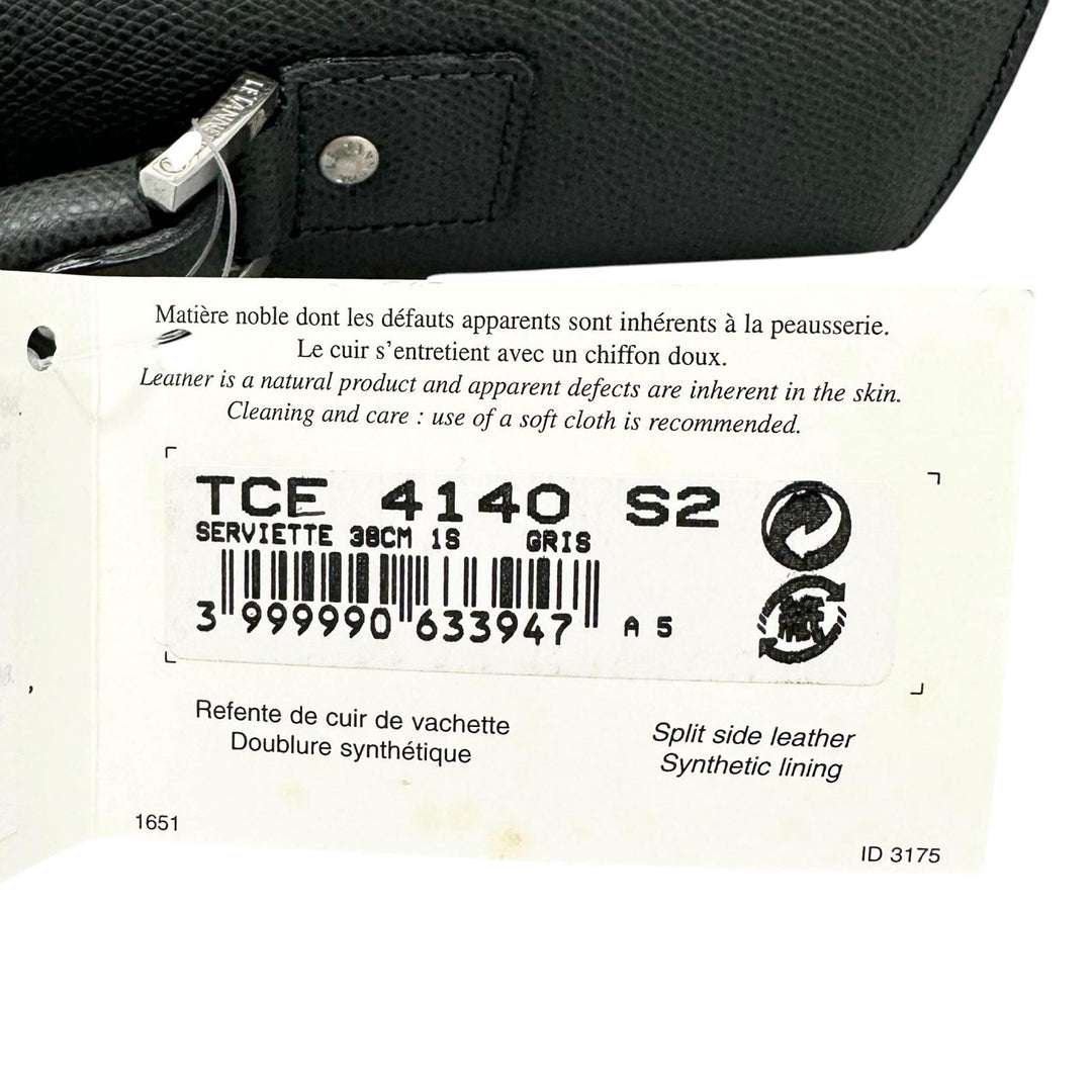 【ドンドン見直し】未使用品 ▲LE TANNEUR ル・タヌア TCE4140 S2 牛革 ビジネスバッグ ブリーフケース グレー ルーマニア製 メンズ