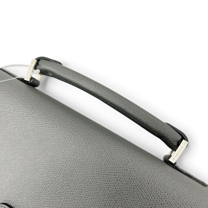 【ドンドン見直し】未使用品 ▲LE TANNEUR ル・タヌア TCE4140 S2 牛革 ビジネスバッグ ブリーフケース グレー ルーマニア製 メンズ