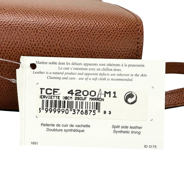 【ドンドン見直し】未使用品 ▲LE TANNEUR ル・タヌア TCE4200 M1 牛革 2WAY ビジネスバッグ ブリーフケース ブラウン ゴールド金具