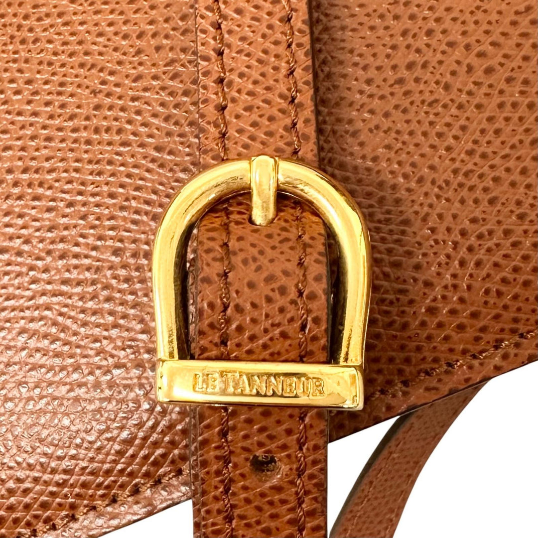【ドンドン見直し】未使用品 ▲LE TANNEUR ル・タヌア TCE4200 M1 牛革 2WAY ビジネスバッグ ブリーフケース ブラウン ゴールド金具