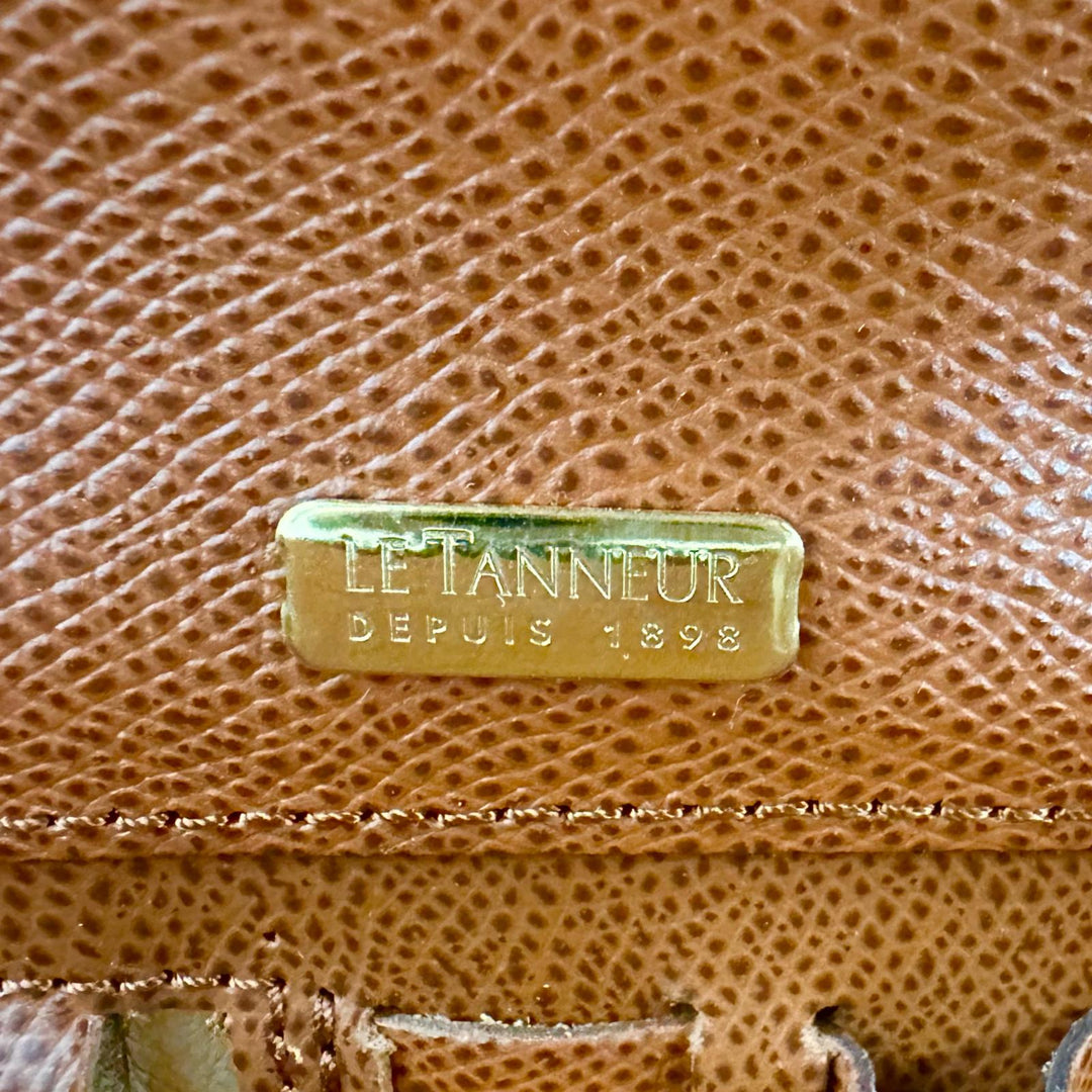 【ドンドン見直し】未使用品 ▲LE TANNEUR ル・タヌア TCE4200 M1 牛革 2WAY ビジネスバッグ ブリーフケース ブラウン ゴールド金具