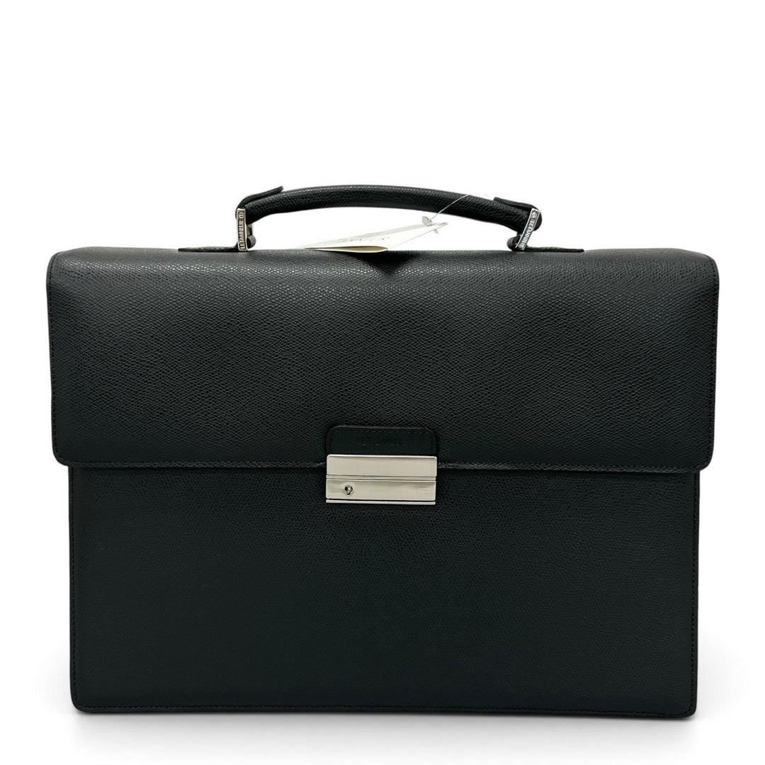 【ドンドン見直し】未使用品 ▲LE TANNEUR ル・タヌア TCE4140 N1 牛革 ビジネスバッグ ブリーフケース ブラック ルーマニア製