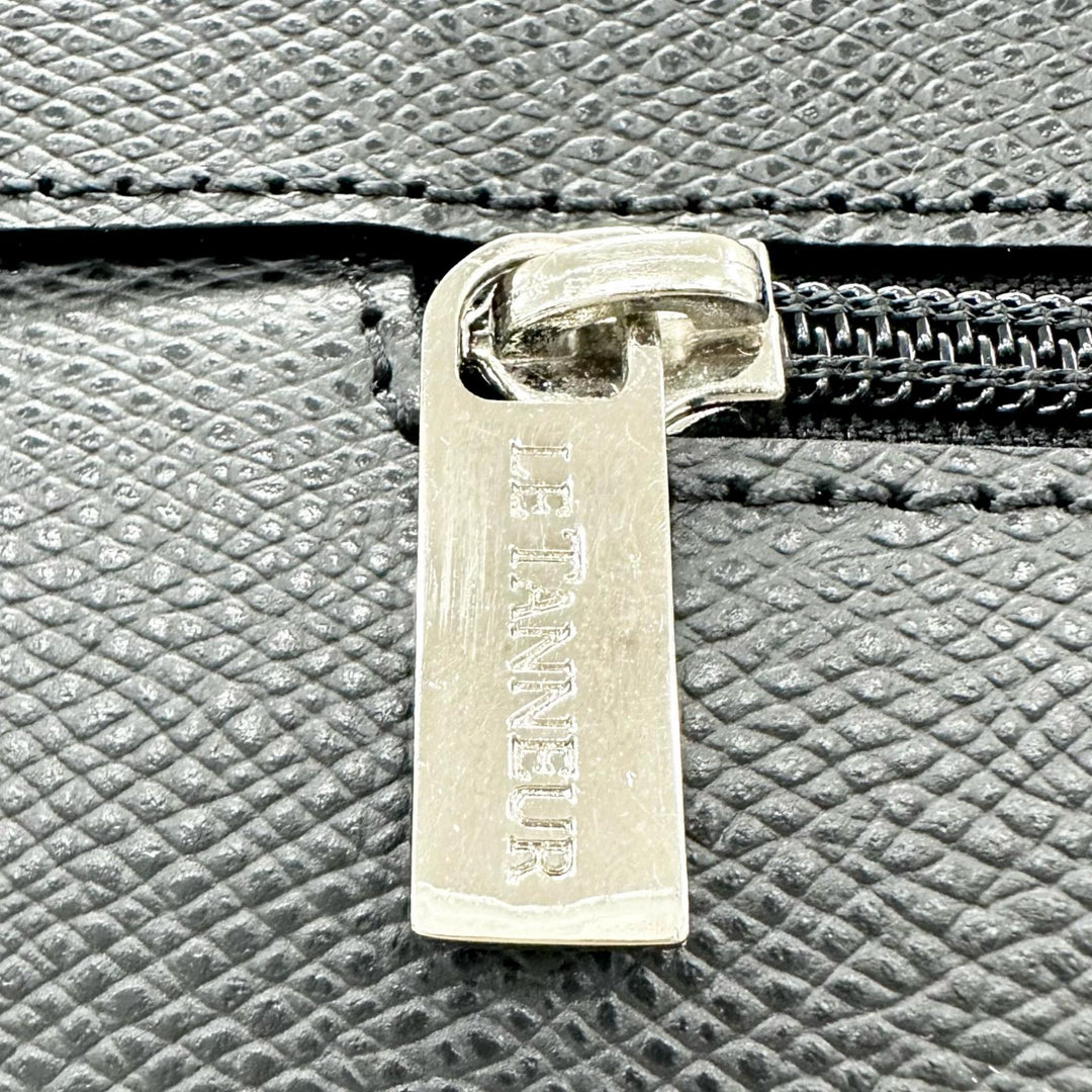 【ドンドン見直し】未使用品 ▲LE TANNEUR ル・タヌア TCE4140 N1 牛革 ビジネスバッグ ブリーフケース ブラック ルーマニア製