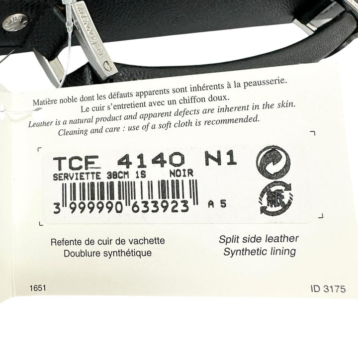 【ドンドン見直し】未使用品 ▲LE TANNEUR ル・タヌア TCE4140 N1 牛革 ビジネスバッグ ブリーフケース ブラック ルーマニア製