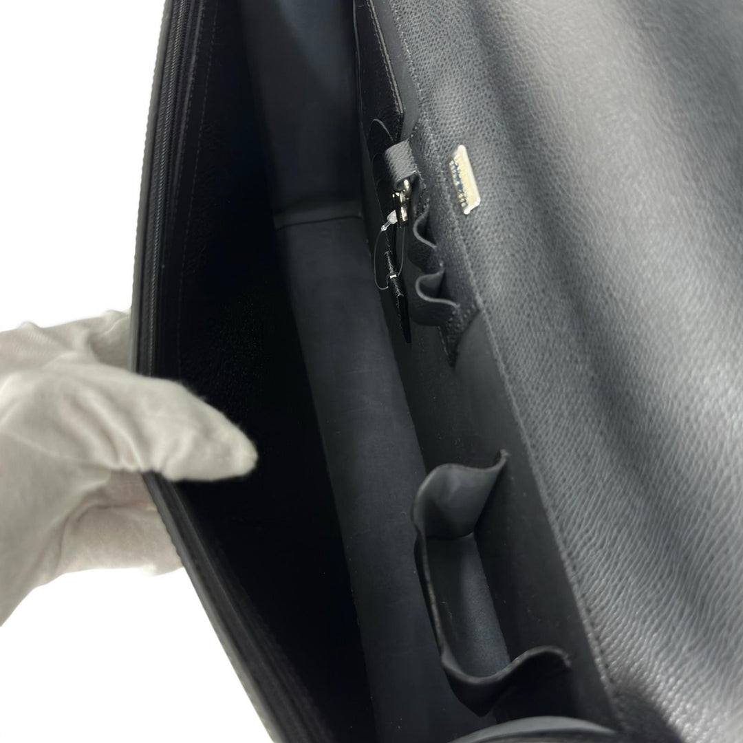【ドンドン見直し】未使用品 ▲LE TANNEUR ル・タヌア TCE4140 N1 牛革 ビジネスバッグ ブリーフケース ブラック ルーマニア製