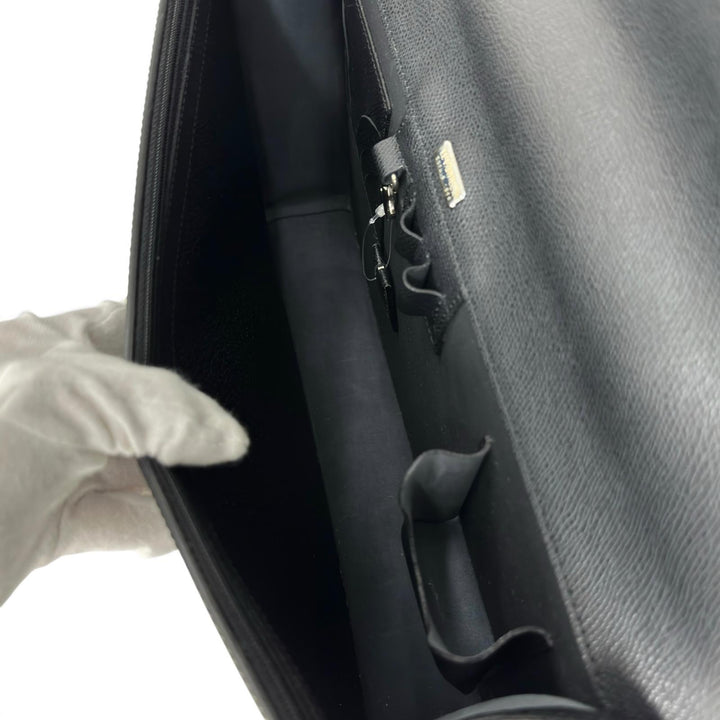 【ドンドン見直し】未使用品 ▲LE TANNEUR ル・タヌア TCE4140 N1 牛革 ビジネスバッグ ブリーフケース ブラック ルーマニア製