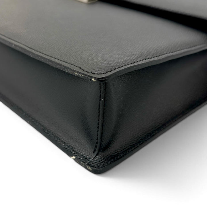 【ドンドン見直し】未使用品 ▲LE TANNEUR ル・タヌア TCE4140 N1 牛革 ビジネスバッグ ブリーフケース ブラック ルーマニア製