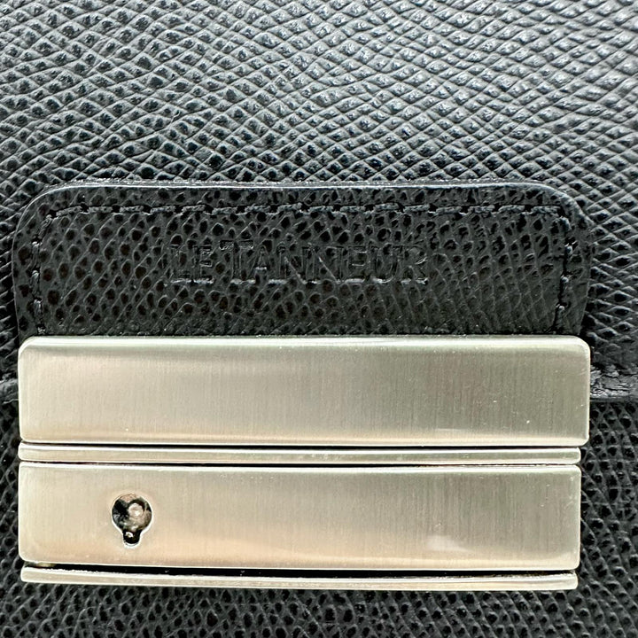 【ドンドン見直し】未使用品 ▲LE TANNEUR ル・タヌア TCE4140 N1 牛革 ビジネスバッグ ブリーフケース ブラック ルーマニア製