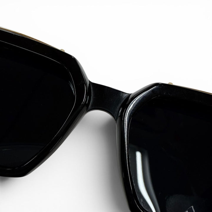 美品◇LOUIS VUITTON ルイヴィトン Z1165W 1.1 ミリオネア モノグラム フレーム サングラス ブラック ゴールド 55□17 145 デモレンズ