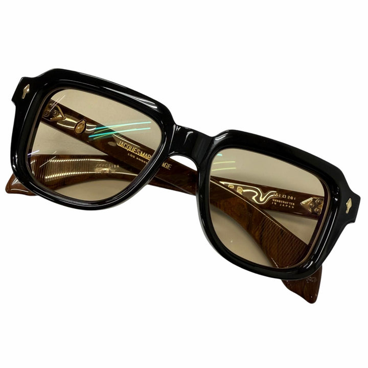美品□JACQUESMARIEMAGE ジャックマリーマージュ JMMRT10A TAOS HOPPER 世界300個限定 サングラス 黒 ブラウンマーブル 51□20 度入り