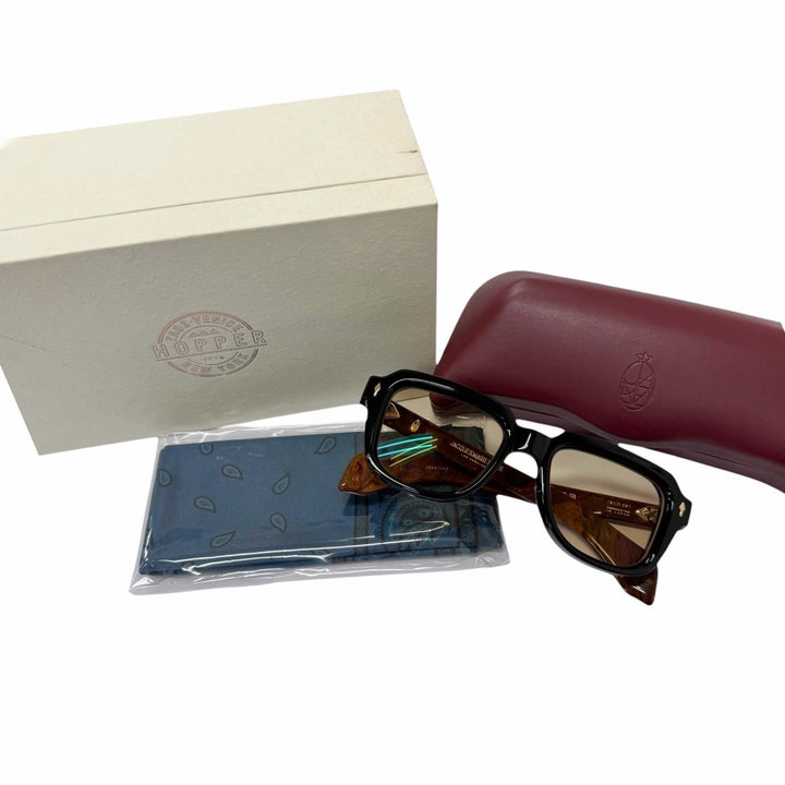 美品□JACQUESMARIEMAGE ジャックマリーマージュ JMMRT10A TAOS HOPPER 世界300個限定 サングラス 黒 ブラウンマーブル 51□20 度入り