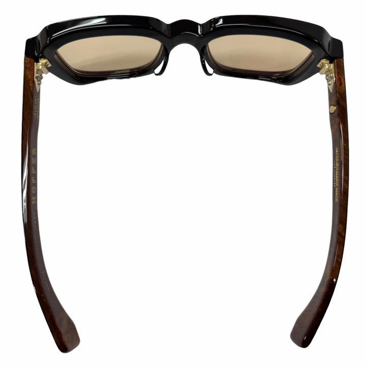 美品□JACQUESMARIEMAGE ジャックマリーマージュ JMMRT10A TAOS HOPPER 世界300個限定 サングラス 黒 ブラウンマーブル 51□20 度入り
