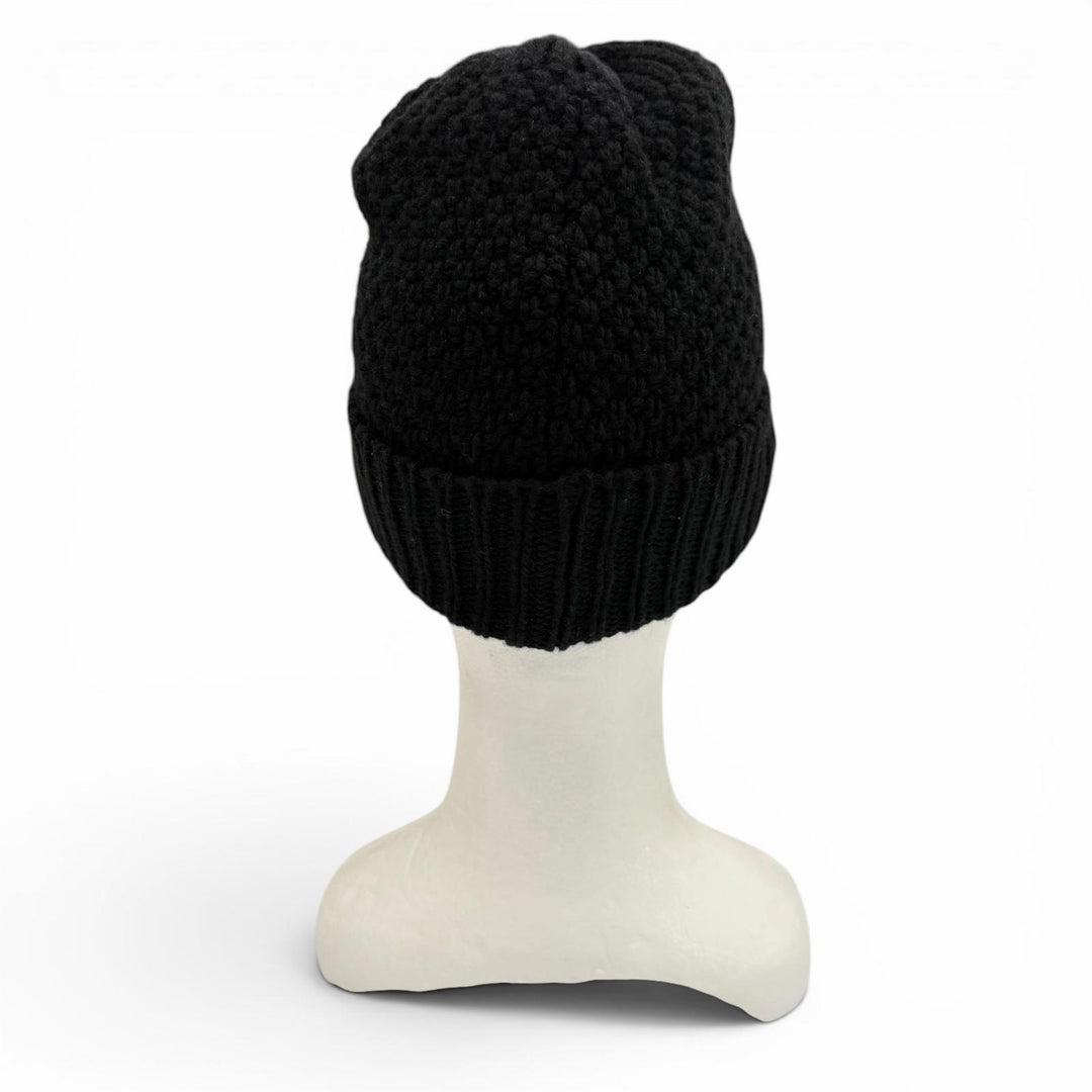美品▼CHANEL シャネル カシミヤ100% ココマーク 帽子 ニットキャップ ブラック イタリア製 正規品 レディース メンズ ユニセックス 箱付