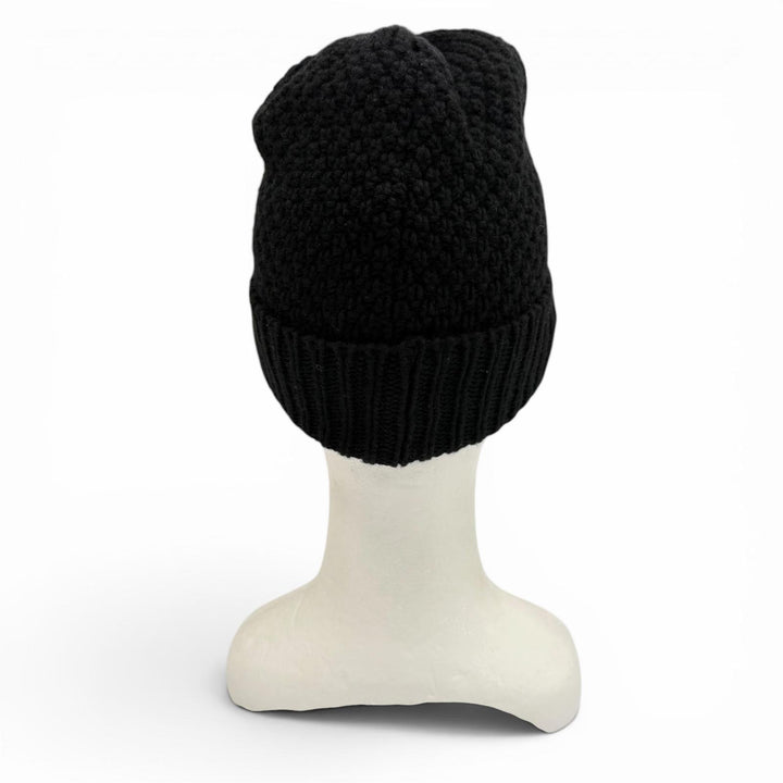 美品▼CHANEL シャネル カシミヤ100% ココマーク 帽子 ニットキャップ ブラック イタリア製 正規品 レディース メンズ ユニセックス 箱付