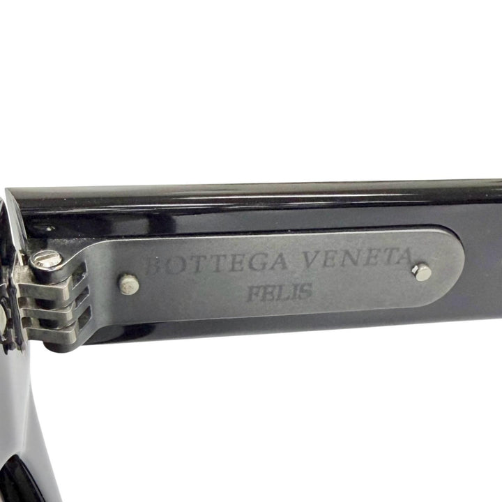 美品△BOTTEGAVENETA ボッテガヴェネタ FELIS フェリス 500本限定生産品 369/500 イントレチャートモチーフ キャッツアイ サングラス 黒