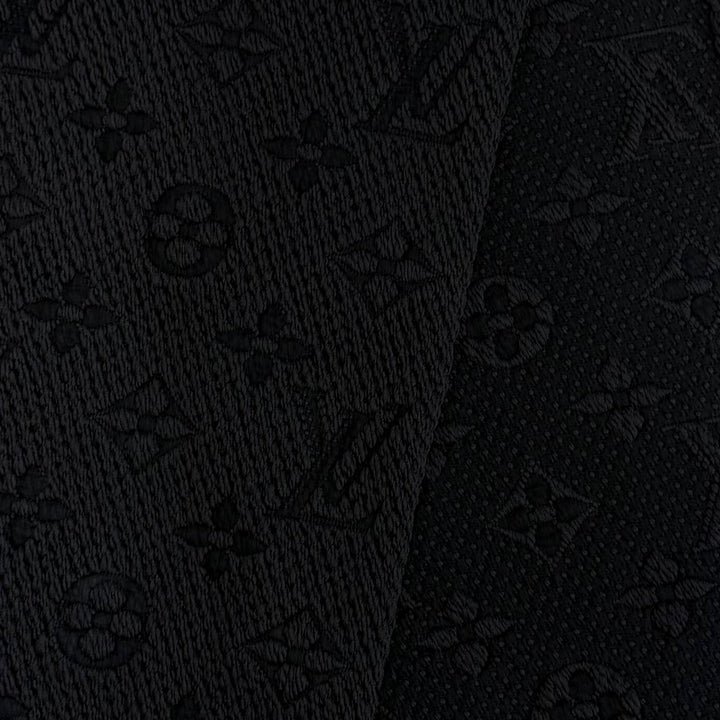 美品☆LOUIS VUITTON ルイヴィトン M72431 エシャルプ ロゴマニア ウール シルク アントラシット モノグラム マフラー ブラック系 正規品