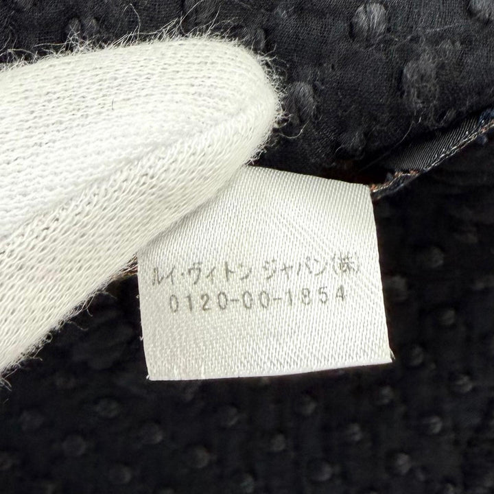 美品☆LOUIS VUITTON ルイヴィトン M72431 エシャルプ ロゴマニア ウール シルク アントラシット モノグラム マフラー ブラック系 正規品