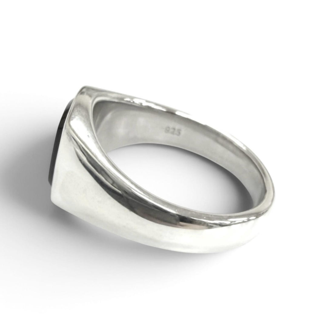 極美品□TOM WOOD トムウッド Kay Ring Polished Onyx SV925 オニキス リング 指輪 シルバー ブラック 62(JP22号相当) 重量8.4g メンズ